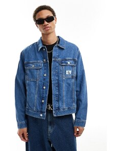 Calvin Klein Jeans - Giacca di jeans anni '90 regular lavaggio medio-Blu