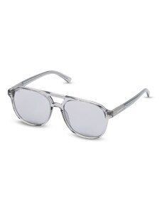 Pieces Occhiali da sole a mascherina avvolgenti argento con