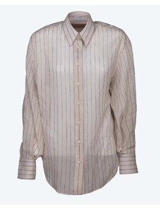 BRUNELLO CUCINELLI Camicia Sparkling in cotone e seta