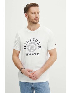 Tommy Hilfiger t-shirt in cotone uomo colore bianco MW0MW34437