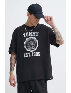 Tommy Jeans t-shirt in cotone uomo colore nero DM0DM18560