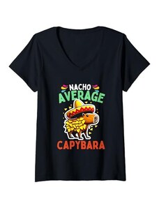 Donna Nacho Average Capybara Cinco De Mayo Grafica Maglietta con Collo a V