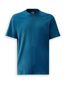 cp company T-Shirt C.P. Company 30/1 Jersey Logo Blu Elettric