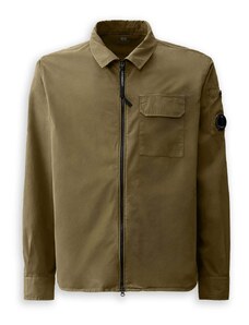 cp company Camicia C.P. Company Gabardine Zipped Shirt Verde