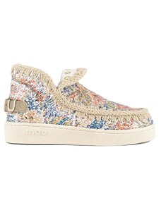 MOU Summer eskimo sneaker printed sequins nude mix