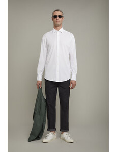 Doppelganger Polo camicia uomo manica lunga con collo classico e tessuto jersey regular fit