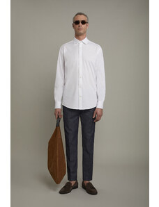 Doppelganger Polo camicia uomo a manica lunga con collo classico 100% cotone piquet regular fit