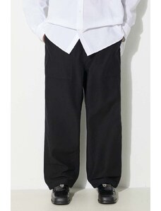 Carhartt WIP pantaloni in cotone Hayworth Pant colore nero I033135.8902