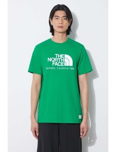 The North Face t-shirt in cotone M Berkeley California S/S Tee uomo colore verde NF0A87U5PO81