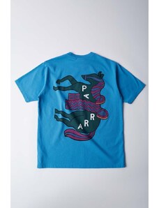 by Parra t-shirt in cotone Fancy Horse colore blu 51206
