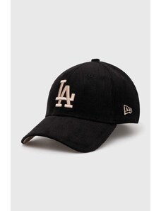 New Era berretto da baseball 9Forty Los Angeles Dodgers colore nero con applicazione 60435070