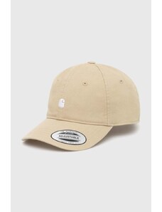 Carhartt WIP berretto da baseball in cotone Madison Logo Cap colore beige I023750.25EXX