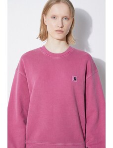 Carhartt WIP felpa in cotone Nelson donna colore rosa I029537.1YTGD