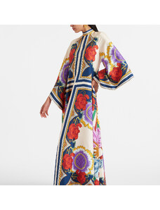 La DoubleJ Dresses gend - Magnifico Dress (Placed) Foulard Liberty Rust L 100% Silk
