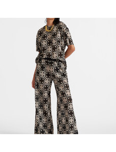 La DoubleJ Shorts & Pants gend - Palazzo Pants Mini Tiles Black L 100% Polyester