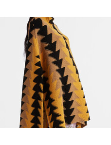 La DoubleJ Knitwear gend - Trine Cape Yellow L/XL 46%Acrilic 34%Alpaca 14%Polyammide 6%Polyester