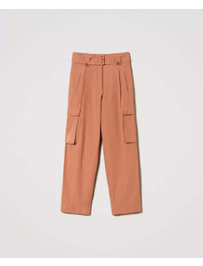 TWINSET Pantaloni cargo arancio