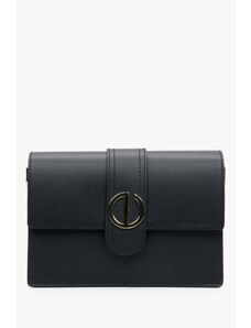 Women's Black Italian Leather Handbag Estro ER00114775