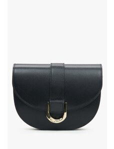 Women's Black Shoulder Bag made of Italian Genuine Leather Estro ER00114788