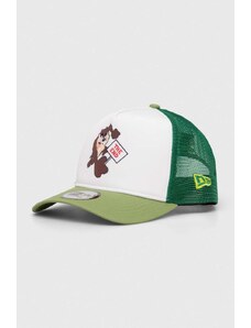 New Era berretto da baseball colore verde con applicazione MULTI CHARACTER
