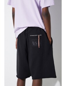 Aries pantaloncini in cotone Premium Temple Sweatshort colore nero SUAR33000