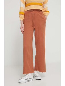 Billabong pantaloni in cotone colore marrone EBJNP00114