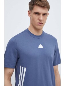 adidas t-shirt in cotone uomo colore blu IX5199