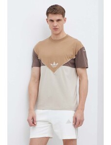 adidas Originals t-shirt in cotone uomo colore marrone IT7262