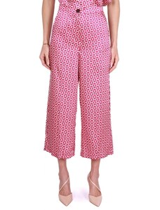 Emme PANTALONE CROPPED IN TWILL, FANTASIA