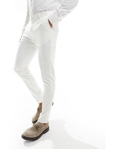 ASOS DESIGN - Pantaloni da abito skinny color pietra chiaro-Neutro