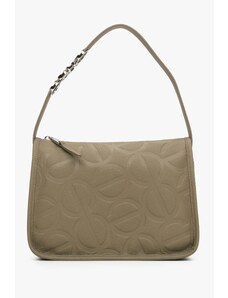 Women's Grey & Brown Shoulder Bag Estro ER00114942