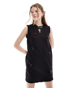 Sister Jane - Vestito corto nero con ciliegie