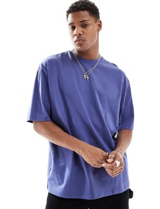 ASOS DESIGN - T-shirt oversize pesante blu