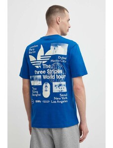 adidas Originals t-shirt in cotone uomo colore blu IS0182
