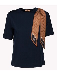 HERNO T-shirt con foulard