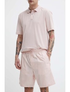 HUGO pantaloncini in cotone colore rosa 50510596