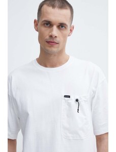 Columbia t-shirt in cotone Landroamer uomo colore bianco 2076021