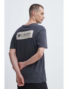 Columbia t-shirt in cotone North Cascades colore grigio 1834041