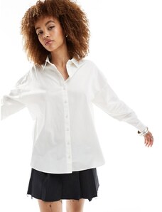 Selected - Camicia classica bianca con bottoni-Bianco