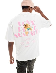 Sixth June - Love Summer - T-shirt bianca ampia-Bianco