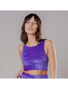 Caramì Lingerie & Activewear Made in Italy Top Velluto Viola