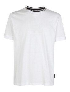 Baci & Abbracci T-shirt Girocollo Da Uomo In Cotone Manica Corta Bianco Taglia 3xl