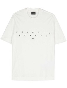 Emporio Armani T-shirt bianca in jersey