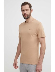 Columbia t-shirt in cotone North Cascades colore beige 1834041