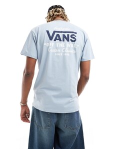 Vans - Holder Classic - T-shirt blu polvere con stampa sul retro