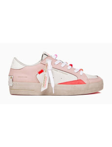 Sneaker donna bianca/rosa sk8 deluxe perline crime london 27100 37