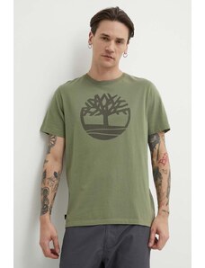 Timberland t-shirt in cotone uomo colore verde TB0A2C2RAP61