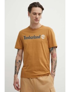 Timberland t-shirt in cotone uomo colore marrone TB0A5UPQP471