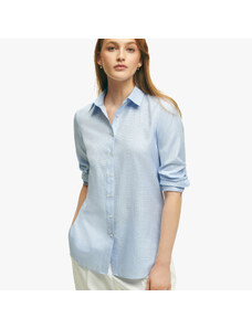 Brooks Brothers Camicia di lusso azzurra in cotone Brooks Brothers x Thomas Mason - female Camicie e T-shirt Blu chiaro 14
