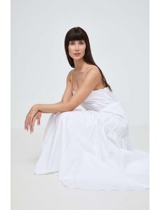 Ivy Oak vestito in cotone colore bianco IO117615